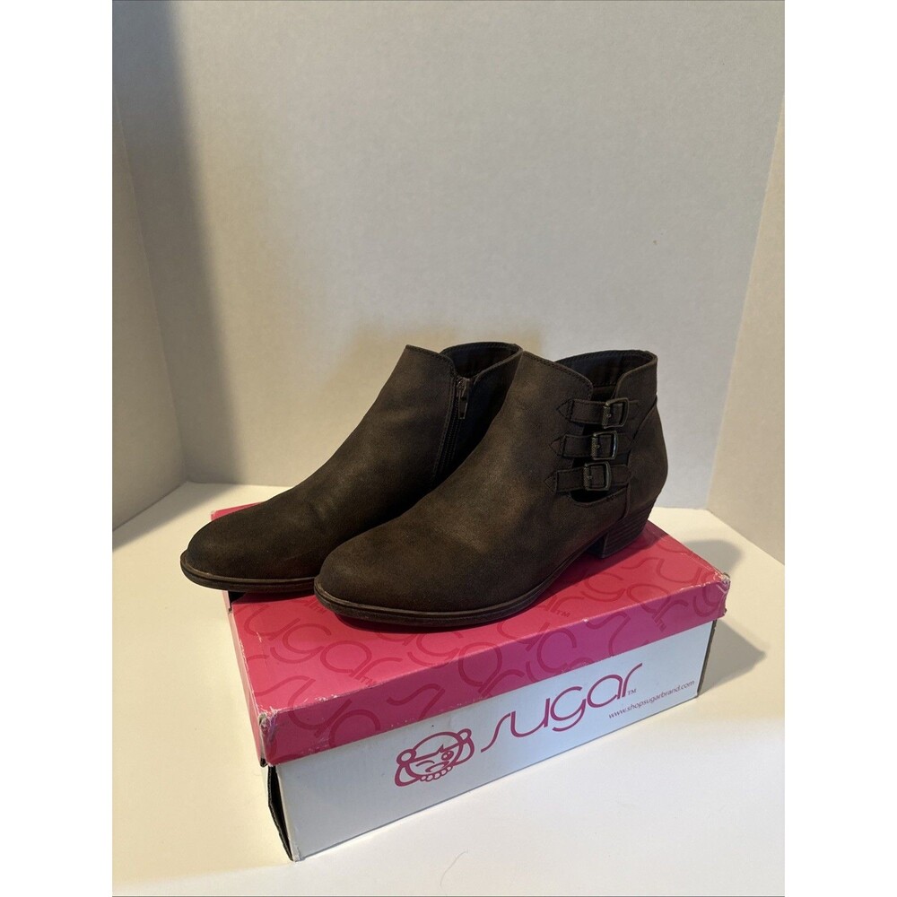 Sugar Tikki Brown Cowboy Women’s Booties Size 8.5 M